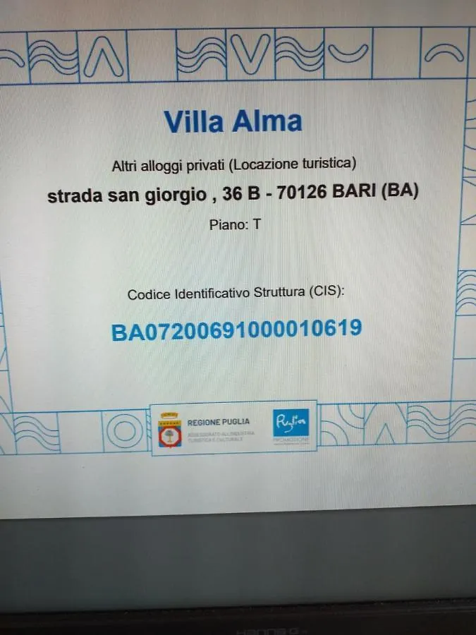 Villa Alma Bari